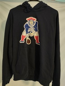 New England Patriots Throwback Logo Stitched Sweatshirt Size Large Ebay