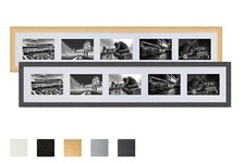 Collage Holz Bilderrahmen Galerie mit Passepartout für 5 Bilder  10x15 13x18 