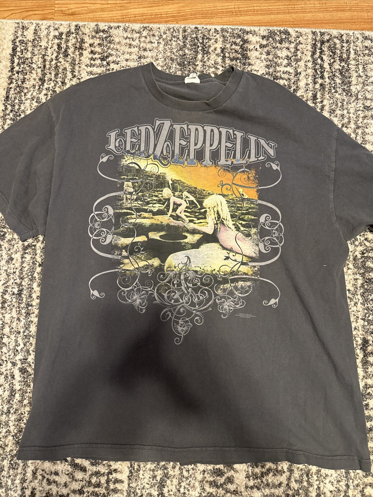 Vintage Led Zeppelin Myth Gem Tshirt 2XL Gray Rock Band eBay