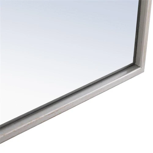 Elegant Decor Monet 60" x 18" Rectangle Metal Frame Mirror in Silver - Picture 12 of 14