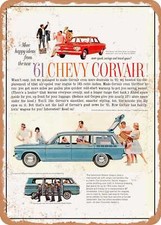 Metal Sign - 1961 Chevy Corvair More Spunk Savings And Travel Space Vintage Ad