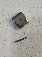 fibbia acciaio pieno per bracciale Zenith Defy 14mm esterno 11,45 interno 