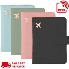 Card Holder Leather RFID Wallet Passport Holder Passport Bag Travel Cover Case