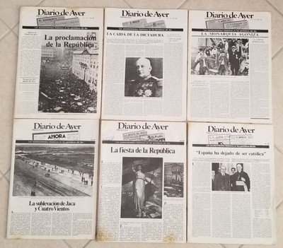 SPANISH EPHEMERA - DIARIO DE AYER -  REFLECTIONS ON YEARS 1930-1931