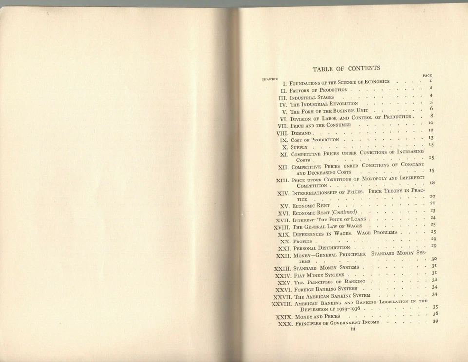 Questions and Problems in Economics 1937 Softcover Book Textbook George Haskell - Image 4 of 4