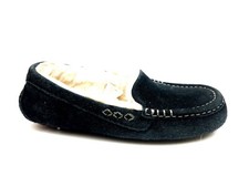 UGG Slippers Women's Size 6 Black Suede Ansley Slip on Moccasins