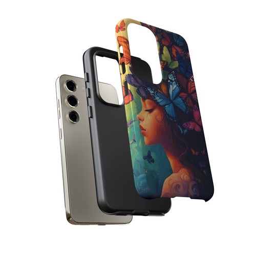 Butterflies Girl Beauty Phone Case for iPhone, Samsung Galaxy, Pixel - 第 193/240 張圖片