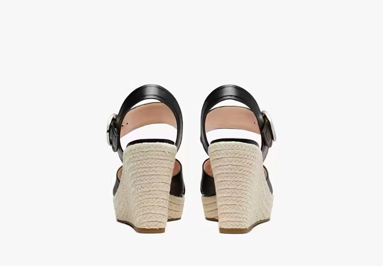 Sandalias Kate Spade New York Mujer Della Tacón Cuña Zapatos NUEVAS Talla 7 B Foto 4 de 4