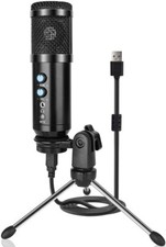 USB Microphone Metal Condenser Recording Microphone for Laptop MAC or Windows Ca