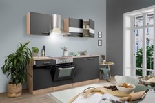 Cuisine Équipée Kitchenette En Chêne Gris Merle 210 CM Respekta