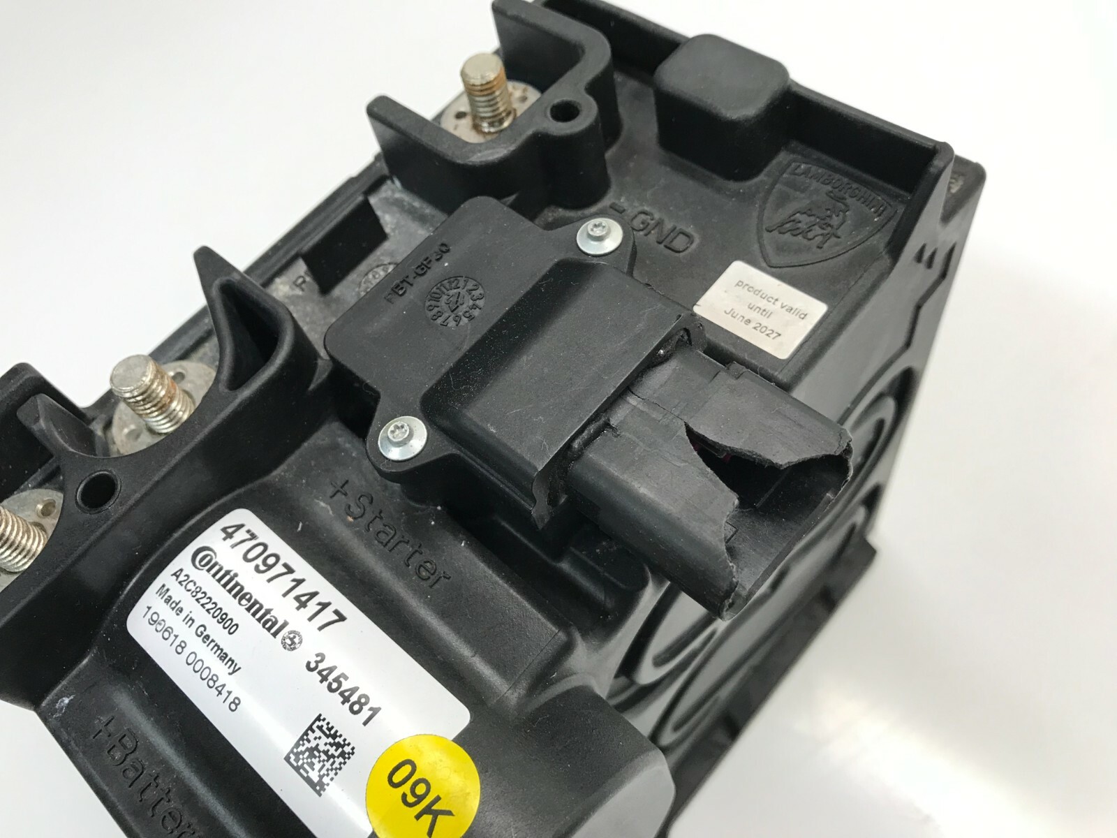 LAMBORGHINI AVENTADOR LP700 ULTRA CAPACITOR POWER CABLE BOX OEM 470971417