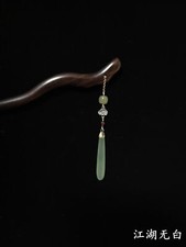 New Chinese Hairpin Ancient Style Hanfu S925 Natural Ebony Hair Clasp Female