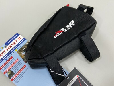 XLab Rocket Pocket XL Bag (Strap Mounted 3.1'' High) Top Tube Bag Black