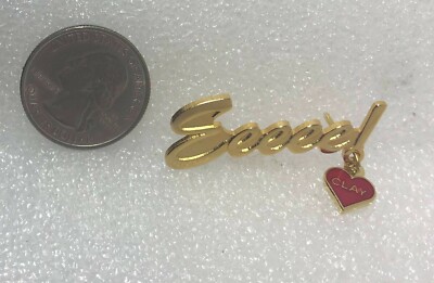 Clay Aiken - Eeeee! Red Heart Clay Pin