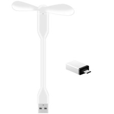 Mini USB Fan Night Light Portable Flexible Fans Summer Cooling Fan Micro Cooler