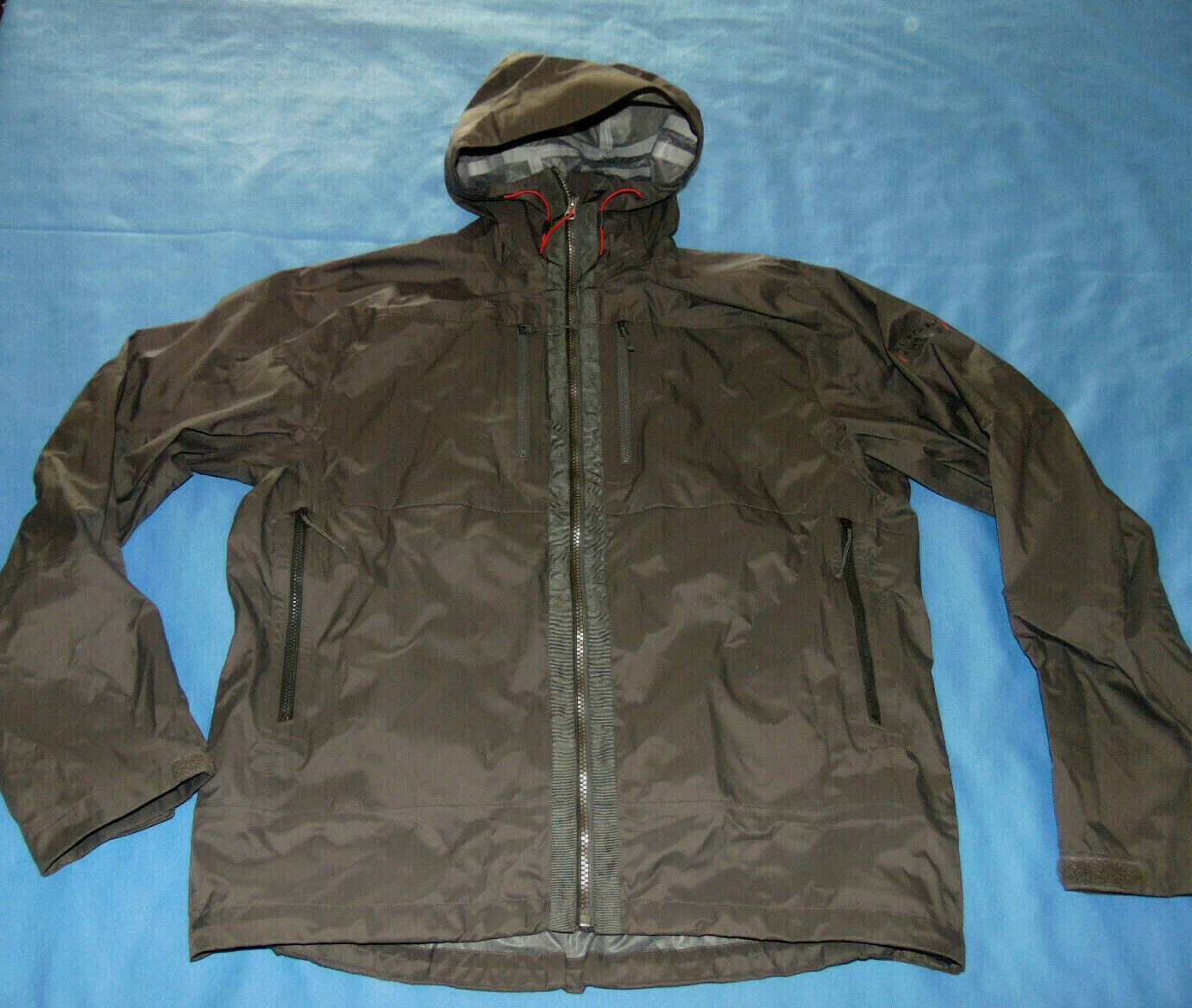 MOUNTAIN STANDARD COLORADO HOODED FULL ZIP RAIN JACKET MEDIUM EUC