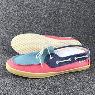 vans boat shoes blue