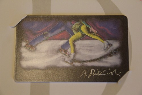 Kunstgrafik und Telefonkarte, Andrzej Dudzinski Olympia 1992 - Bild 6 von 6