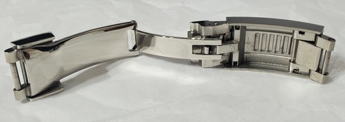 904L FIBBIA FIBBIA DI SICUREZZA A SCORRIMENTO SCORREVOLE GUIDA PER ROLEX GMT DAYTONA 16mm - Foto 6 di 12