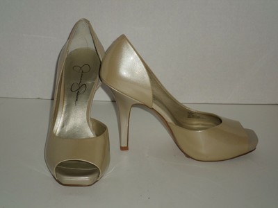 jessica simpson champagne heels