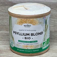 ORFITO Psyllium blond Bio 1000 mg - 60 gélules – 09/27