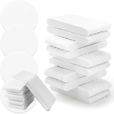 60-240 Pcs PVA Facial Sponges Spa Face Cleansing, Mask Removal, Compressed White