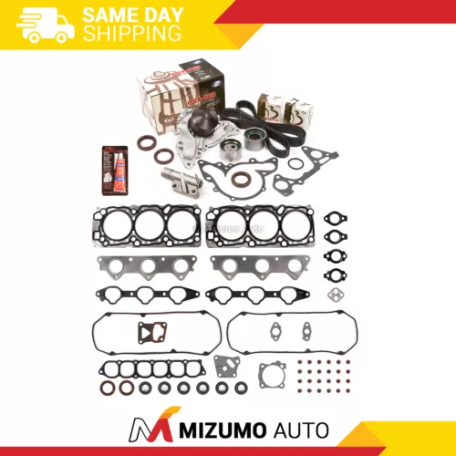 Head Gasket Set Timing Belt Kit Water Pump Fit 97-04 Mitsubishi 3.5 24V 6G74