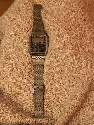 Vintage Casio Lithium CA-502 Calculator Watch Needs Battery