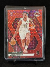 2024-25 NBA Panini Mosaic Jaylon Tyson Rookie - Red Mosaic Prizm #217 (RC)