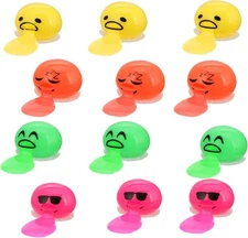 4Pack Vomiting Stress Balls Fidget Toy Set Puking Sucking Egg Yolk Slime Ball US