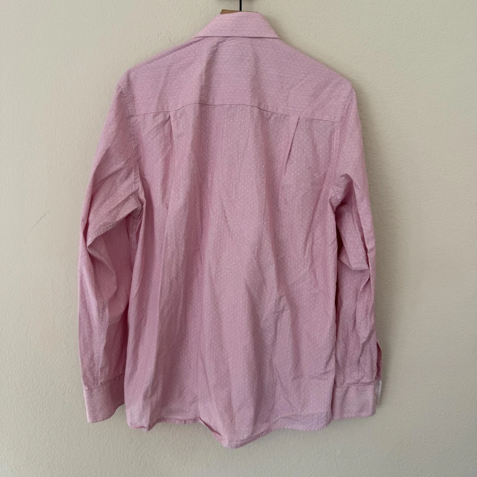 Рубашка мужская Versace L розовая на пуговицах современный крой - Изображение 4 из 4