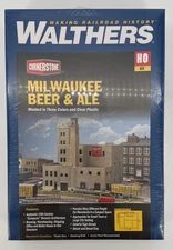 HO Scale Walthers Cornerstone 933-3024 Milwaukee Beer & Ale Brewery Sealed Kit