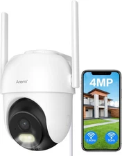 ARENTI 4MP Outdoor Security Camera - Pan/Tilt, Color Night Vision, WiFi