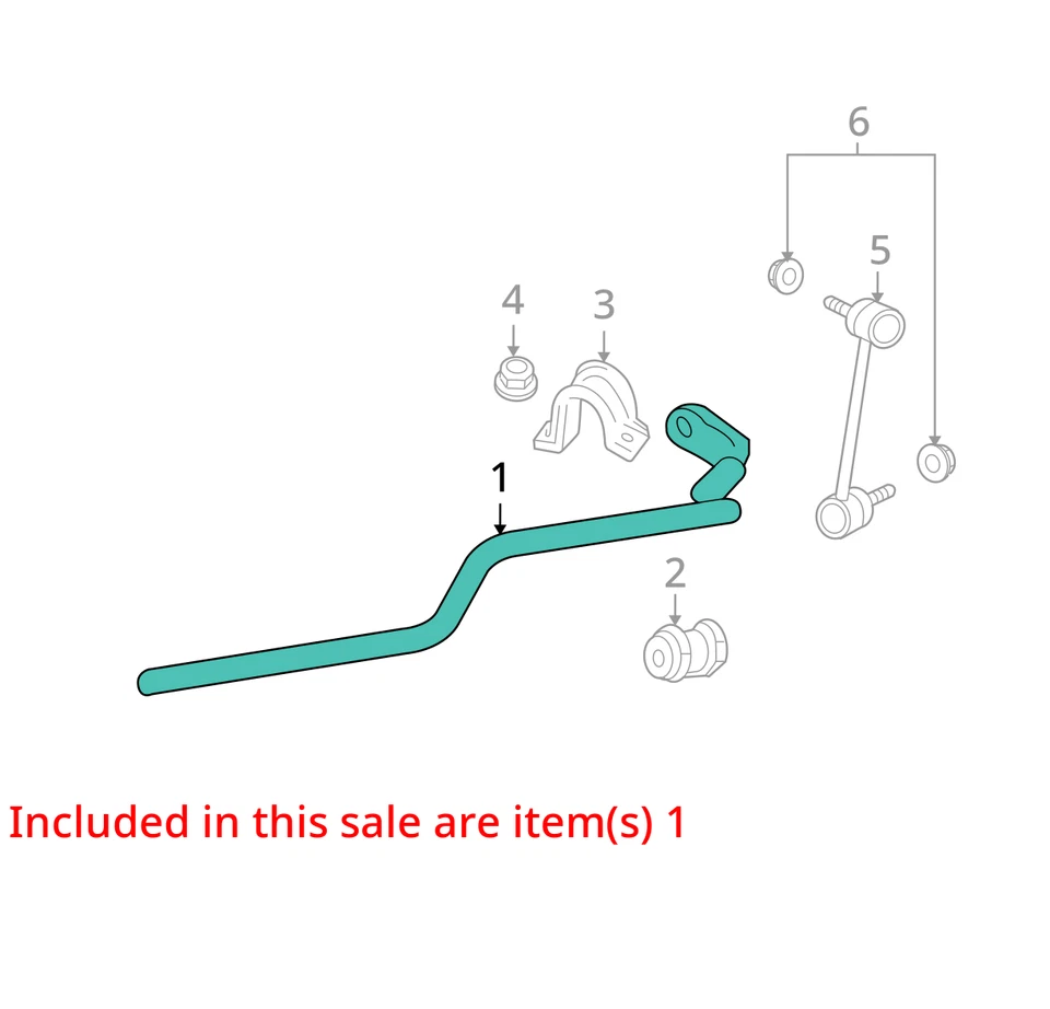 Barra estabilizadora delantera Ford Fusion 2007 tracción delantera OEM 131 k millas - LKQ392901301 Foto 4 de 4