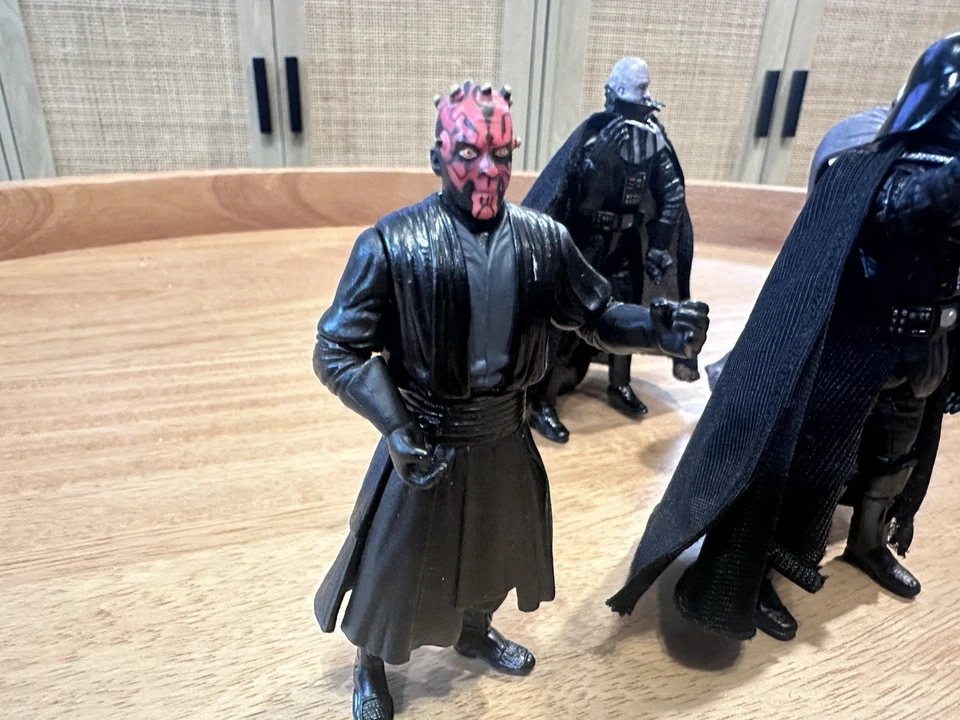 Star Wars Hasbro 3.75 Inch Darth Vader General Grievous Darth Maul Lot of 4 - Image 3 of 4