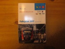 Fahrplanbuch NVS Thüringen 2017 Fahrplan Bus Bahn Region Thüringen