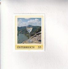 BRIEFMARKE PM Österreich WACHAU -WEIN Glas WEIßWEIN Weinbau Postfrisch