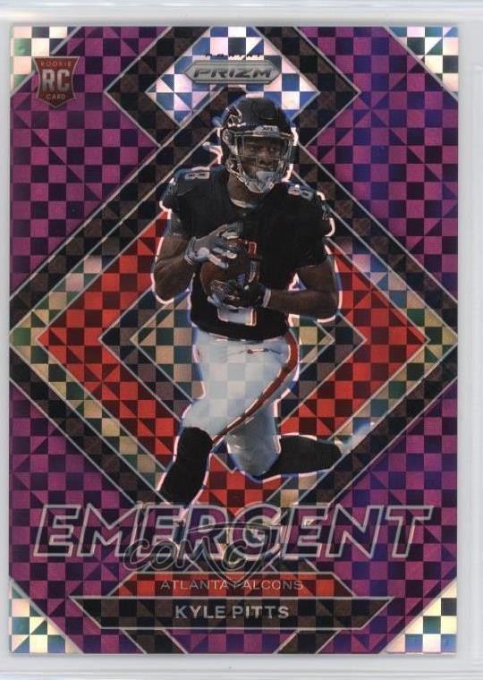 2021 Panini Prizm Emergent Purple Power Prizm 49/49 Kyle Pitts #E-11 fs9