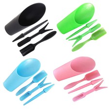 Kit de maceta de jardín de 4 piezas cuchara de siembra suculentas plántulas herramienta bonsái