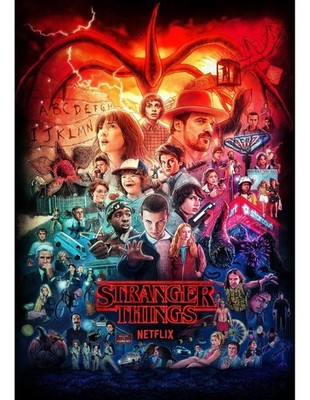 Stranger Things Locandina Matt Duffer Millie Brown Undici Ballard CAT 18 B