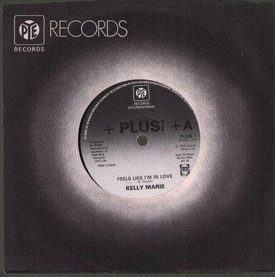 Kelly Marie Feels Like I'm In Love 7'' vinyl UK Pye International 1980 solid