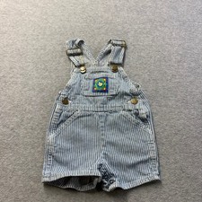 Vintage Liberty Hickory Stripe Denim Overalls 24M Made in USA Shortalls