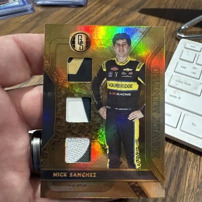 NICK SANCHEZ 2023 PANINI CHRONICLES GOLD STANDARD NEWLY MINTED TRIPLE RELIC #/10