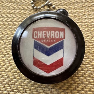 Vintage Keychain Chevron Oil