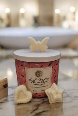 Rose Water & Ivy Vanilla Bean Bath & Body Works Works 13 Candle Wax Melts 2 oz