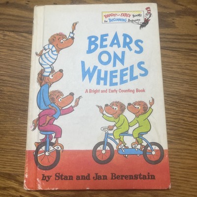 Berenstain Bears 1st Ed, 23rd print Bears On Wheels Vtg 1969 learn to count