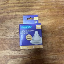 Lansinoh NaturalWave Baby Bottle Nipples, Fast Flow, Anti-Colic 2 ct