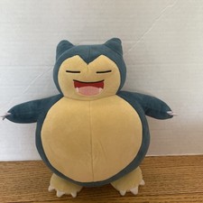 Pokemon Snorlax Talking Stuffed Plush Toy Snooze Action Animal 10'' Tall Works