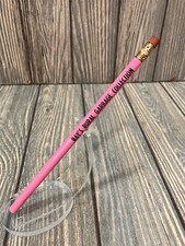 Vintage Waste Management Advertising Pencil Ray's Rural Garbage Collection Pink