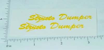 Pair Structo Dumper Dump Truck Stickers ST-005